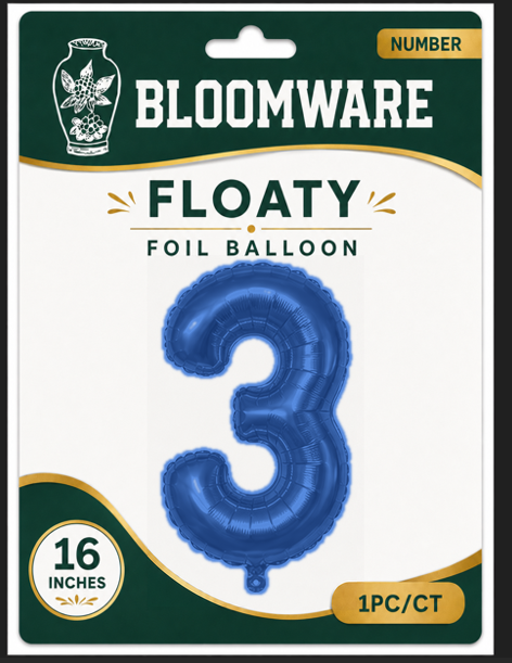 Floaty™ Number Balloon 3