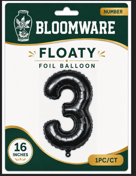 Floaty™ Number Balloon 3