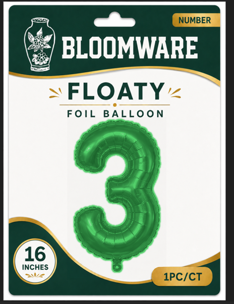 Floaty™ Number Balloon 3