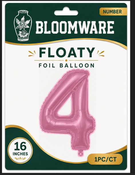 Floaty™ Number Balloon 4