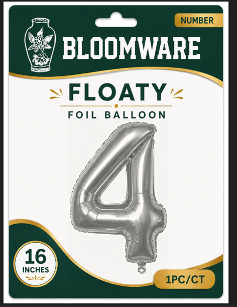 Floaty™ Number Balloon 4