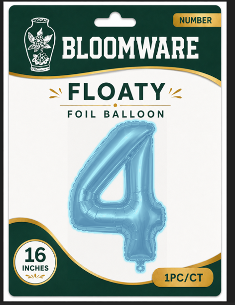 Floaty™ Number Balloon 4