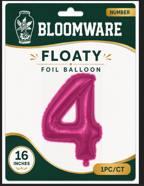 Floaty™ Number Balloon 4