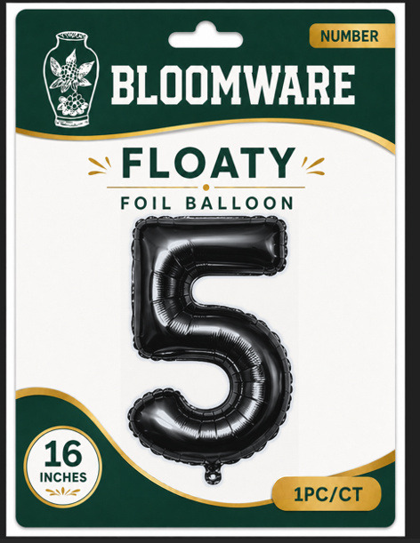 Floaty™ Number Balloon 5