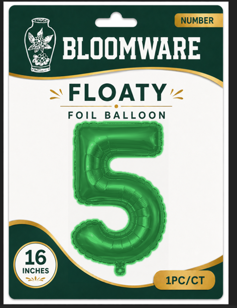 Floaty™ Number Balloon 5
