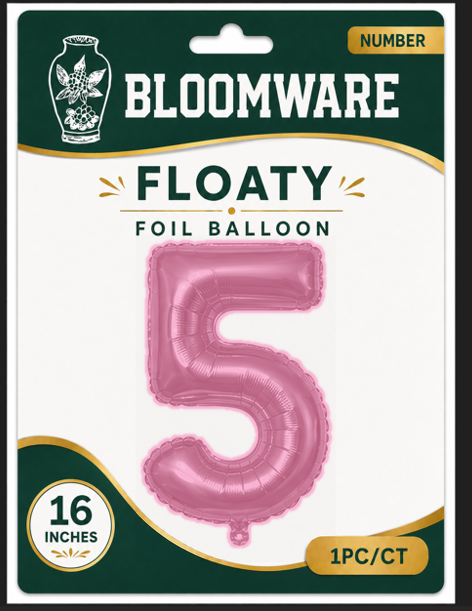 Floaty™ Number Balloon 5