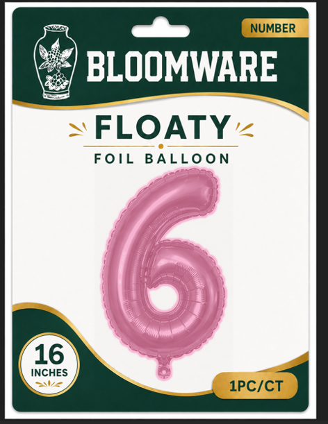 Floaty™ Number Balloon 6