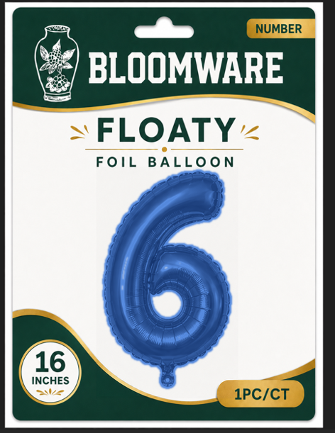 Floaty™ Number Balloon 6