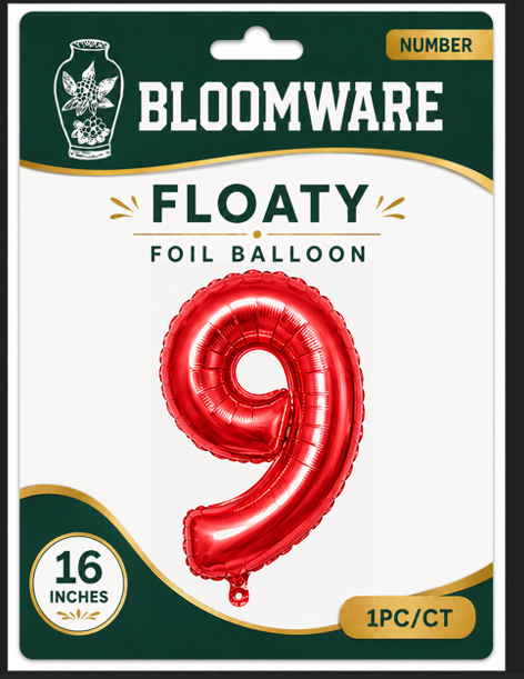 Floaty™ Number Balloon 9
