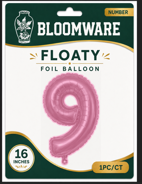 Floaty™ Number Balloon 9