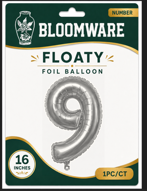 Floaty™ Number Balloon 9