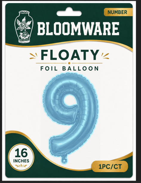 Floaty™ Number Balloon 9