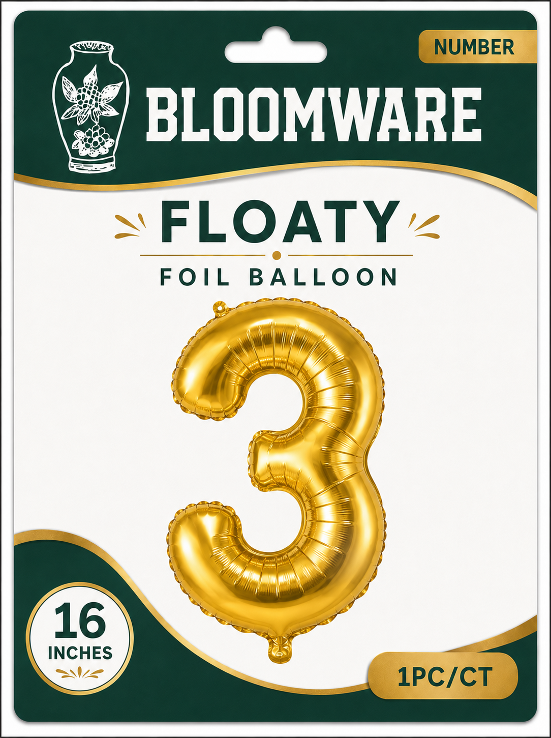 Floaty™ Number Balloon 3