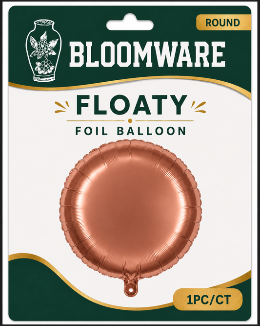 Floaty™ Round Foil Balloon Copper