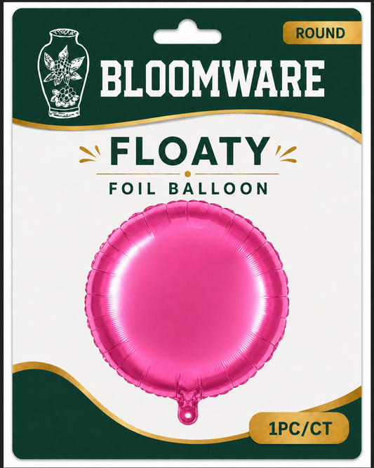 Floaty™ Round Foil Balloon Pink