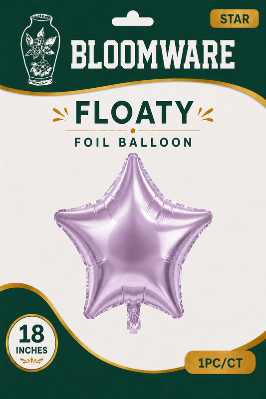 Floaty™ Star Foil Balloons Dusty Lavender