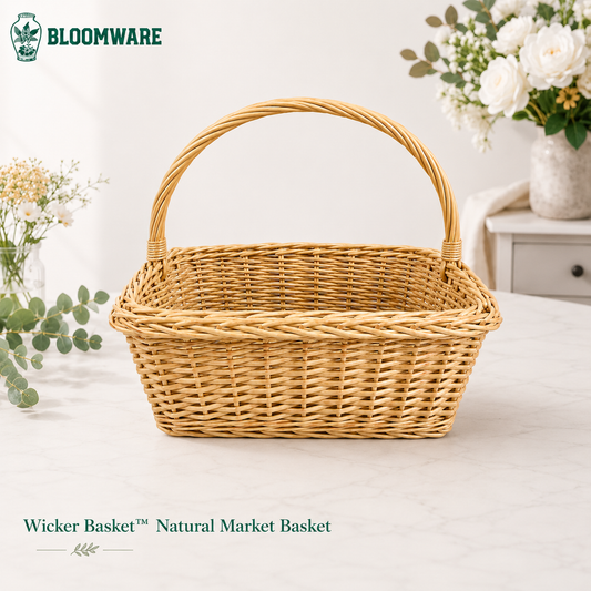 Wicker Basket™ Natural Market Basket
