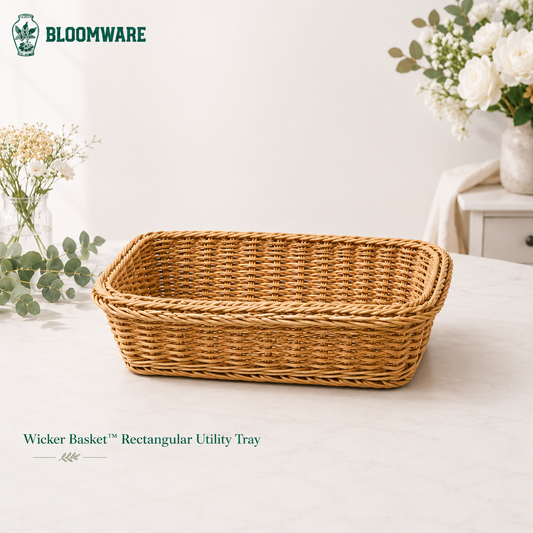 Wicker Basket™ Rectangular Utility Tray