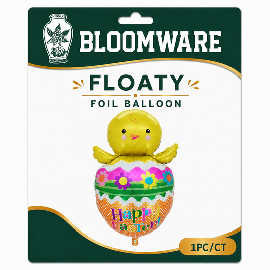 Floaty™ Easter Chick in Egg Foil Balloon