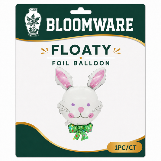 Floaty™ Easter Bunny Face Foil Balloon