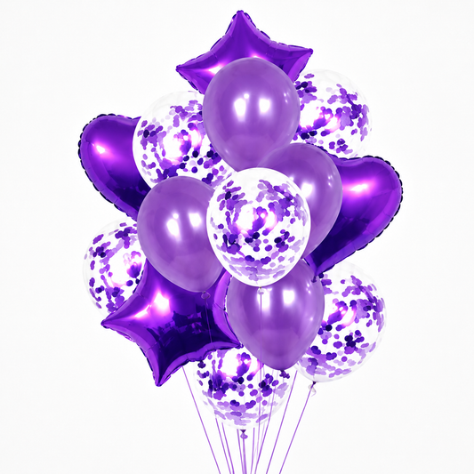 Floaty™ Balloon Bouquet Purple